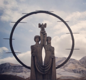 Monument in the Naryn region - Photography by Rachael Mather.